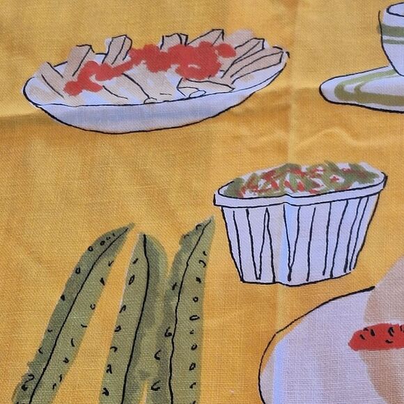 Vera Neumann Walt’s Cafe FOUR Cloth Napkins Table Linens Vintage Kitsch Decor - Picture 14 of 16